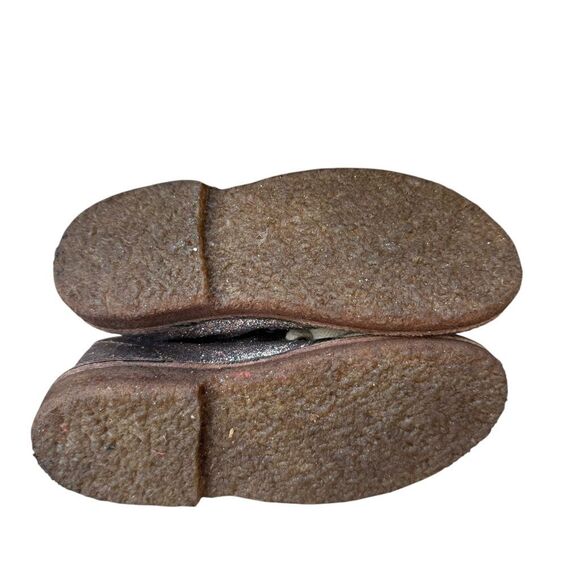 J. Crew Crewcuts Shimmer Glitter leather Macalister Girl Boots Size K9 - Picture 4 of 6